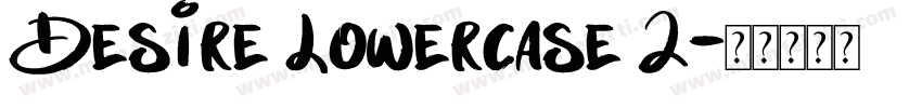 Desire Lowercase 2字体转换